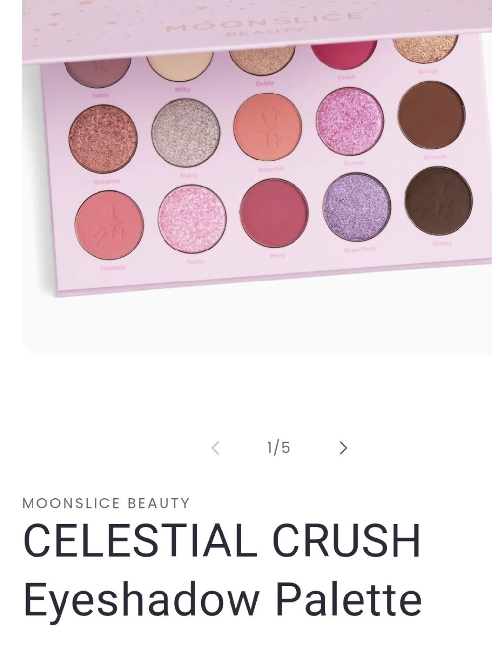 Celestial Crush Eyeshadow Palette – Pink & Purple Tones